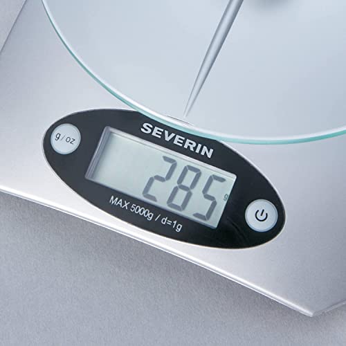 Severin KW 3667 Bilancia Cucina Elettronica 5 Kg Argento