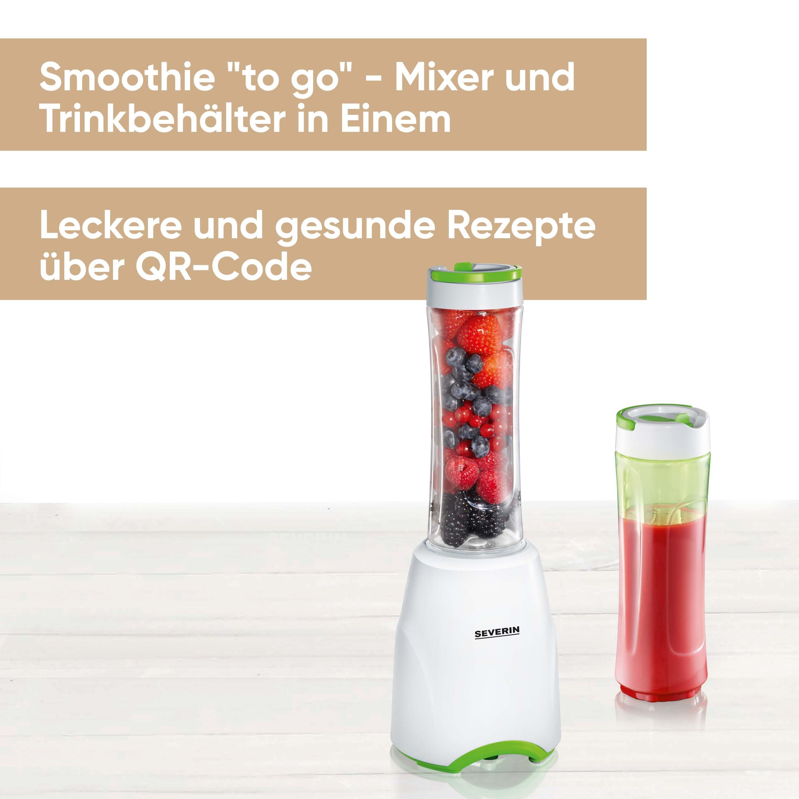 Severin SM 3735 Frullatore Smoothie 600ml Bianco/Verde