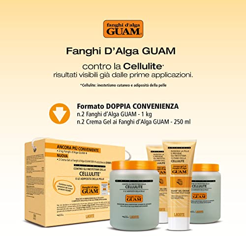 Guam Fanghi d'Alga fango anticellulite 2x1000 g + 2 creme 250 ml