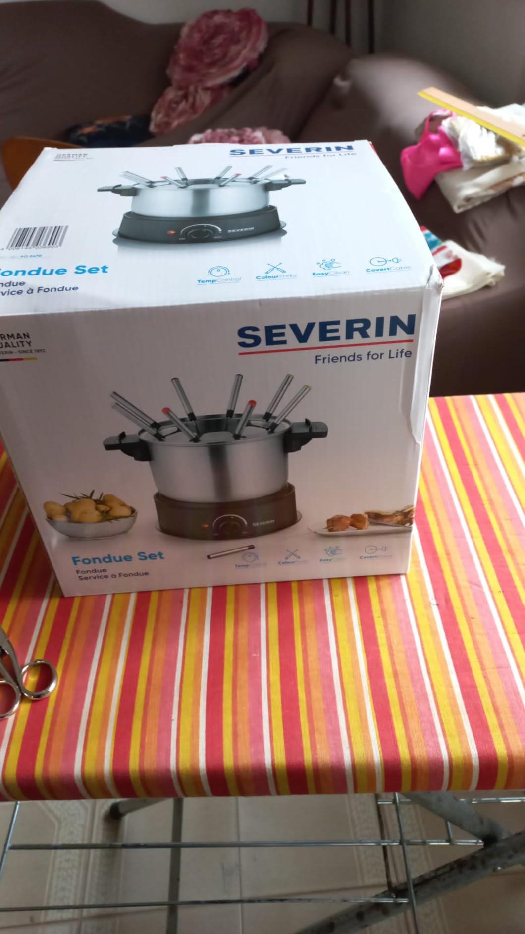 Severin FO 2470 Set Fonduta Elettrica 1,4L Inox 1500W