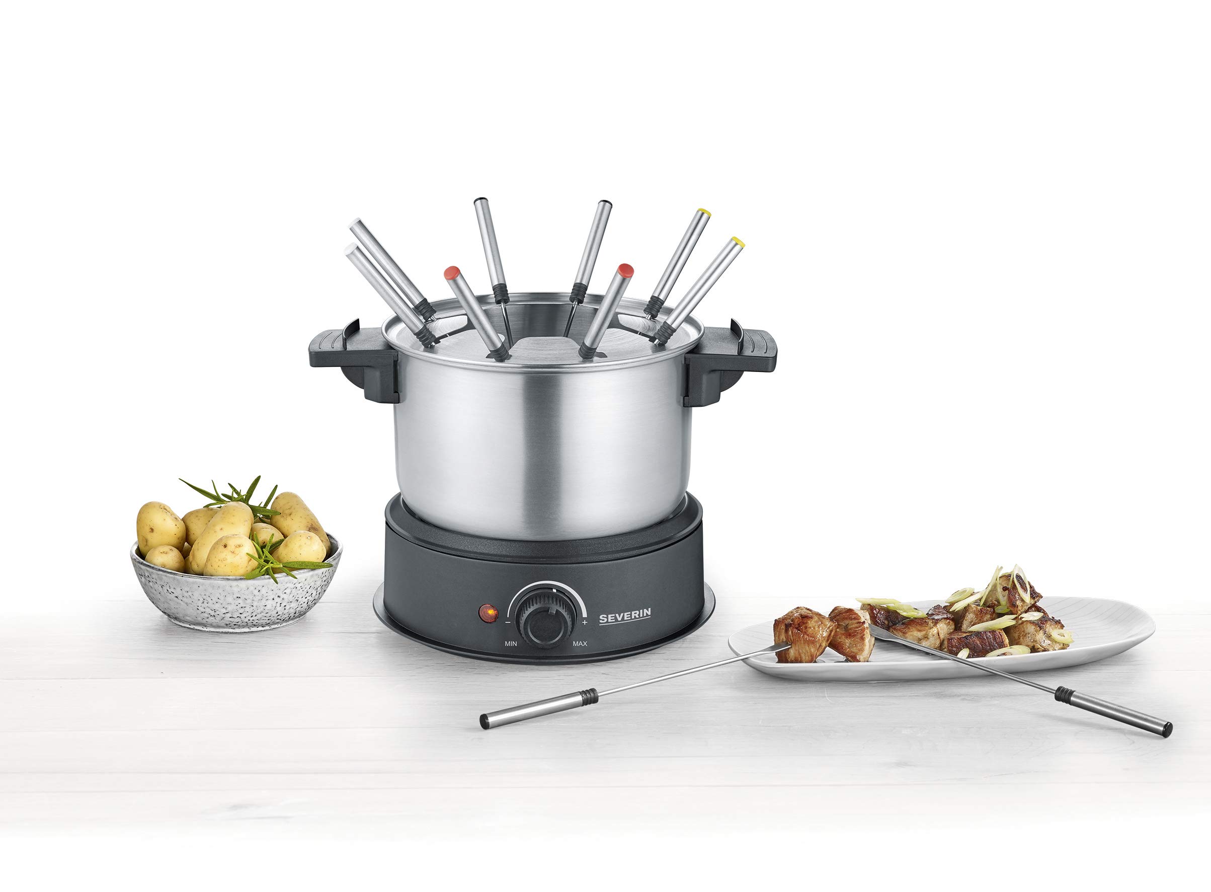 Severin FO 2470 Set Fonduta Elettrica 1,4L Inox 1500W