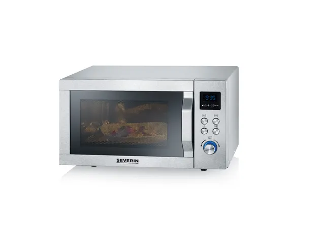 Severin MW 7776 forno microonde grill aria calda 3 in 1 argento