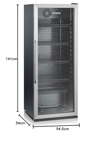 Severin FKS 8841 Frigo Bottiglie 237L Nero Vetro