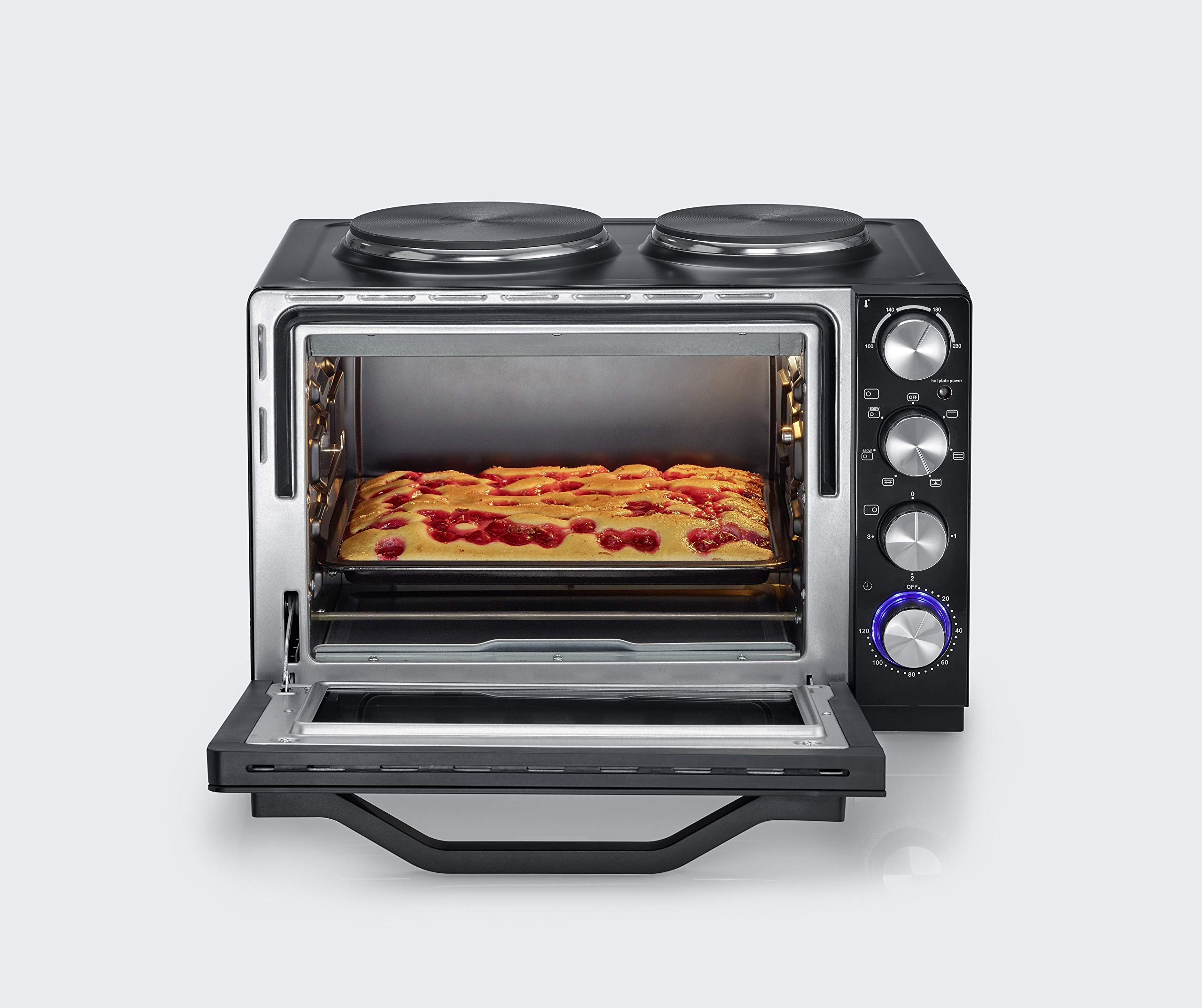 Severin TO 2065 Forno Elettrico 30 L con Piastre Nero