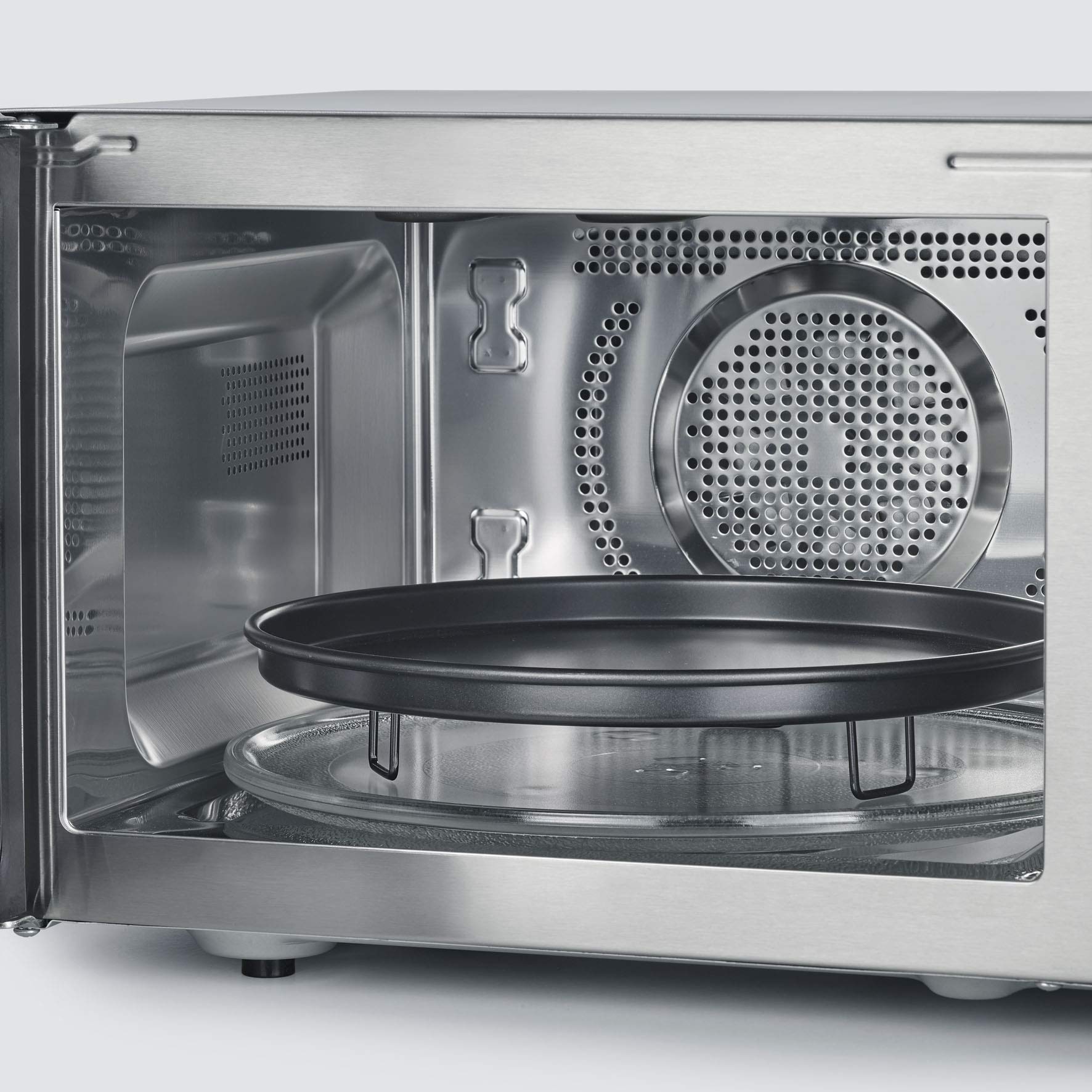 Severin MW 7776 forno microonde grill aria calda 3 in 1 argento
