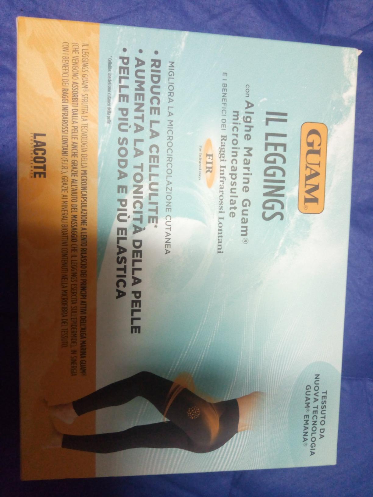 Guam Fibramar leggings alghe marine nero 42-44