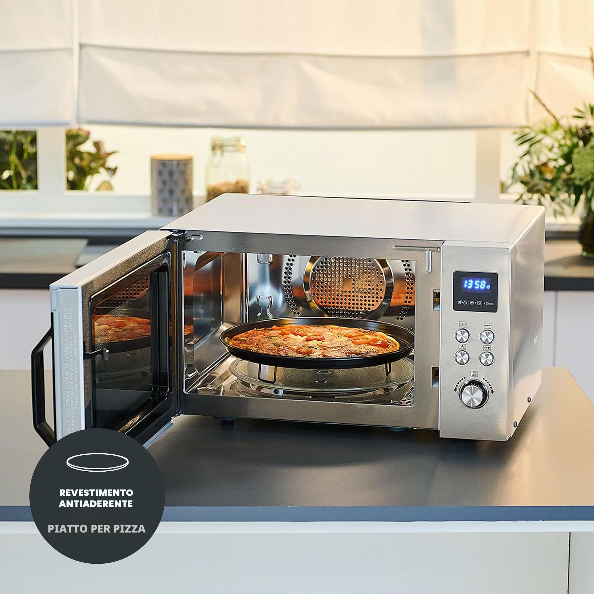 Severin MW 7918 Microonde Grill 900W Acciaio