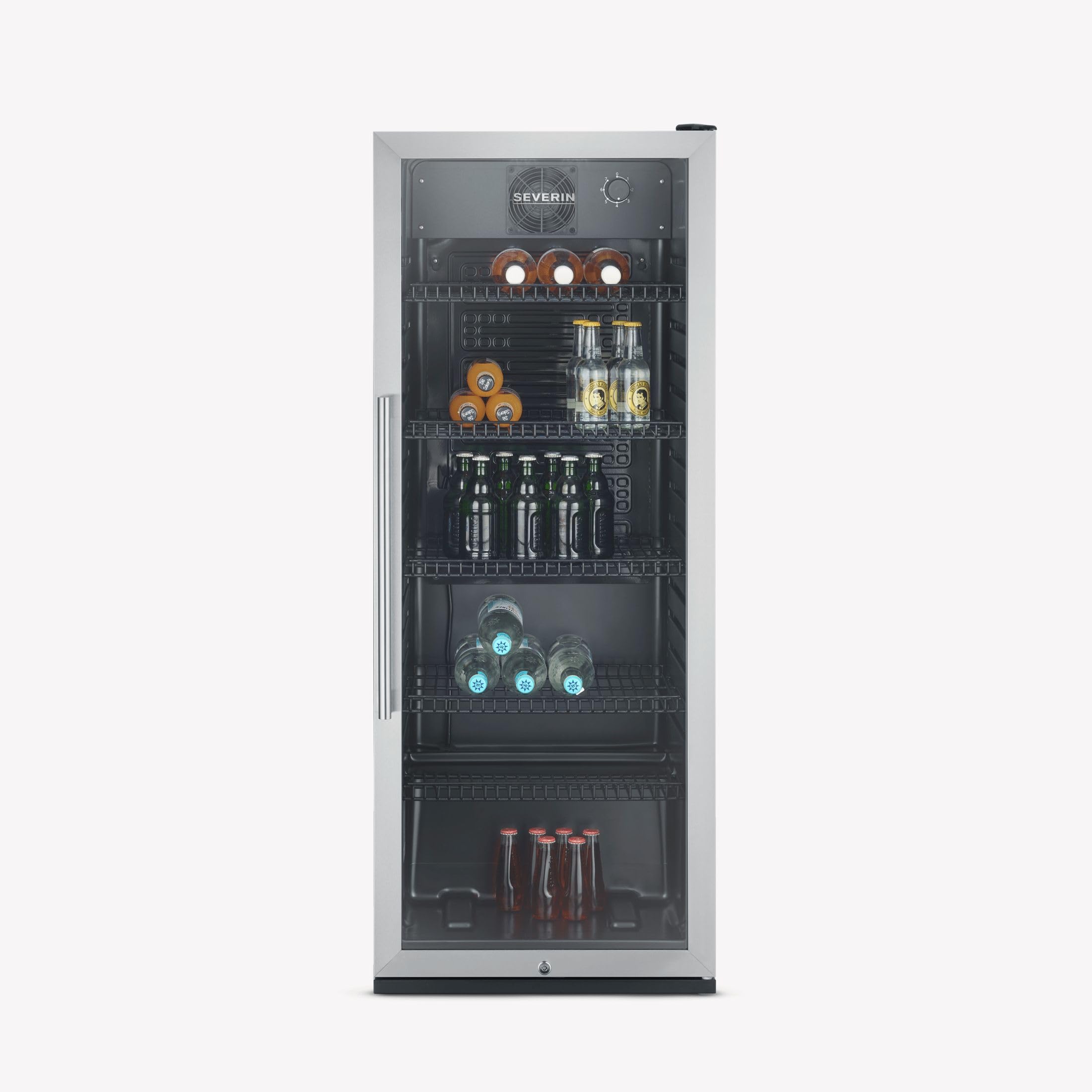 Severin FKS 8841 Frigo Bottiglie 237L Nero Vetro