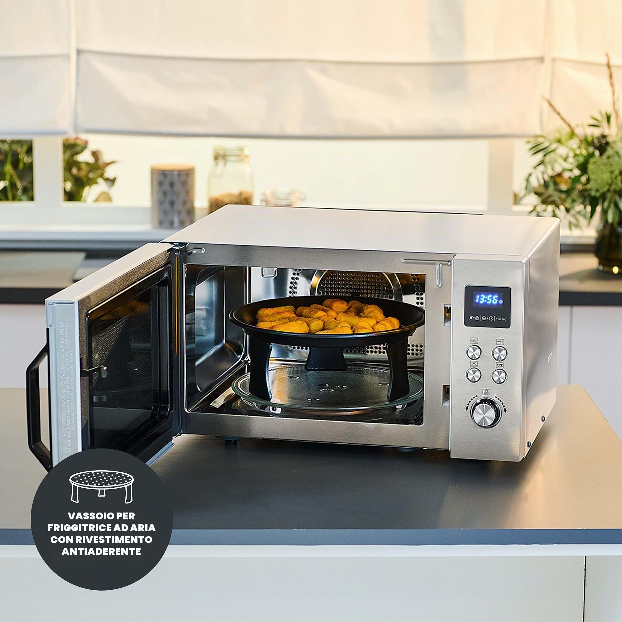 Severin MW 7918 Microonde Grill 900W Acciaio