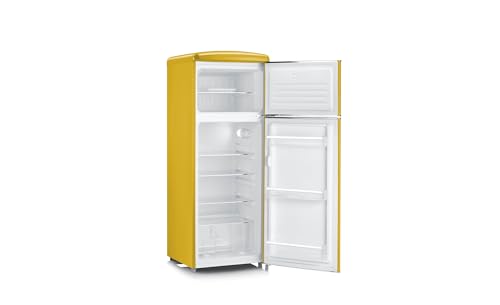 Severin RKG 8936 frigorifero combinato giallo 206 L retrò