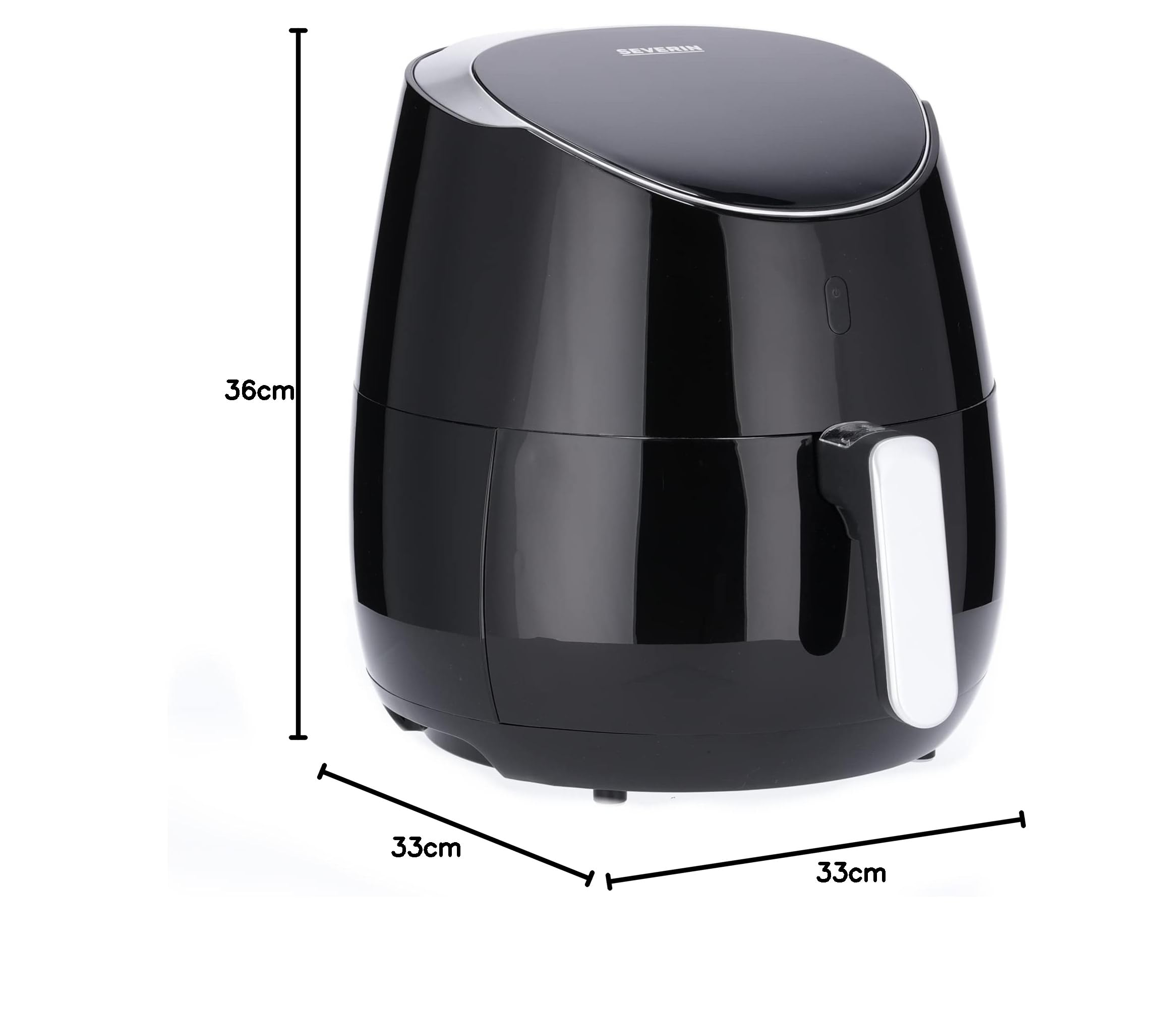Severin FR 2445 Friggitrice ad Aria 5 L Nera ceramica
