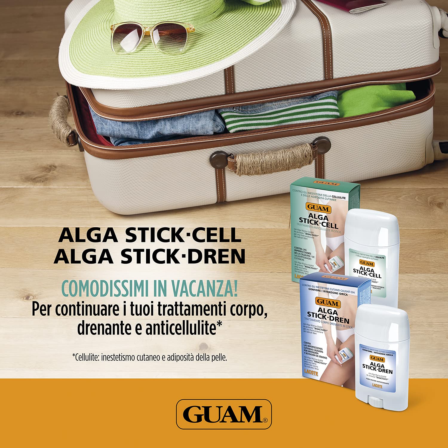 Guam Alga Stick anticellulite caldo-freddo rapido assorbimento