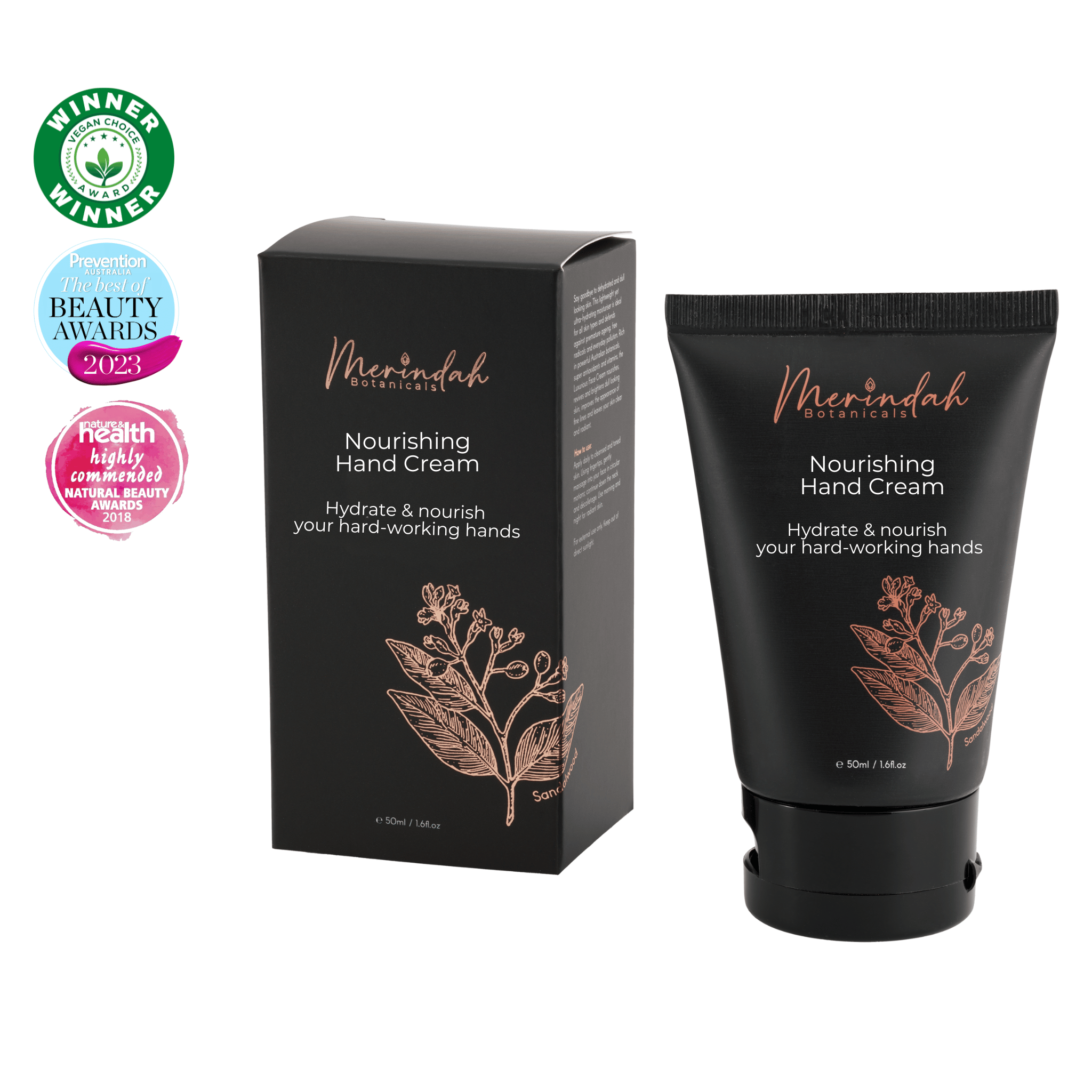 Merindah Botanicals Hand Care crema mani nutriente naturale
