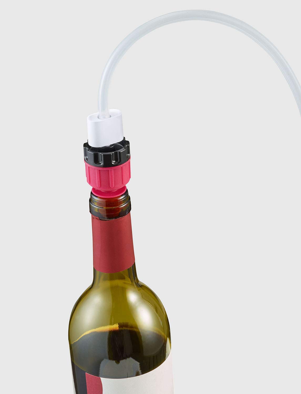SEVERIN tappo vino sottovuoto plastica rosso nero 2 pezzi