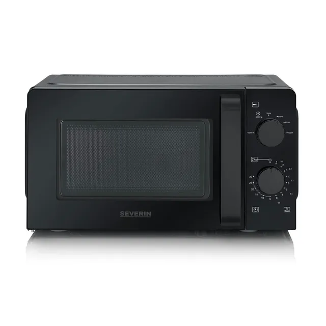 Severin MW 9587 microonde fondo vetro nero