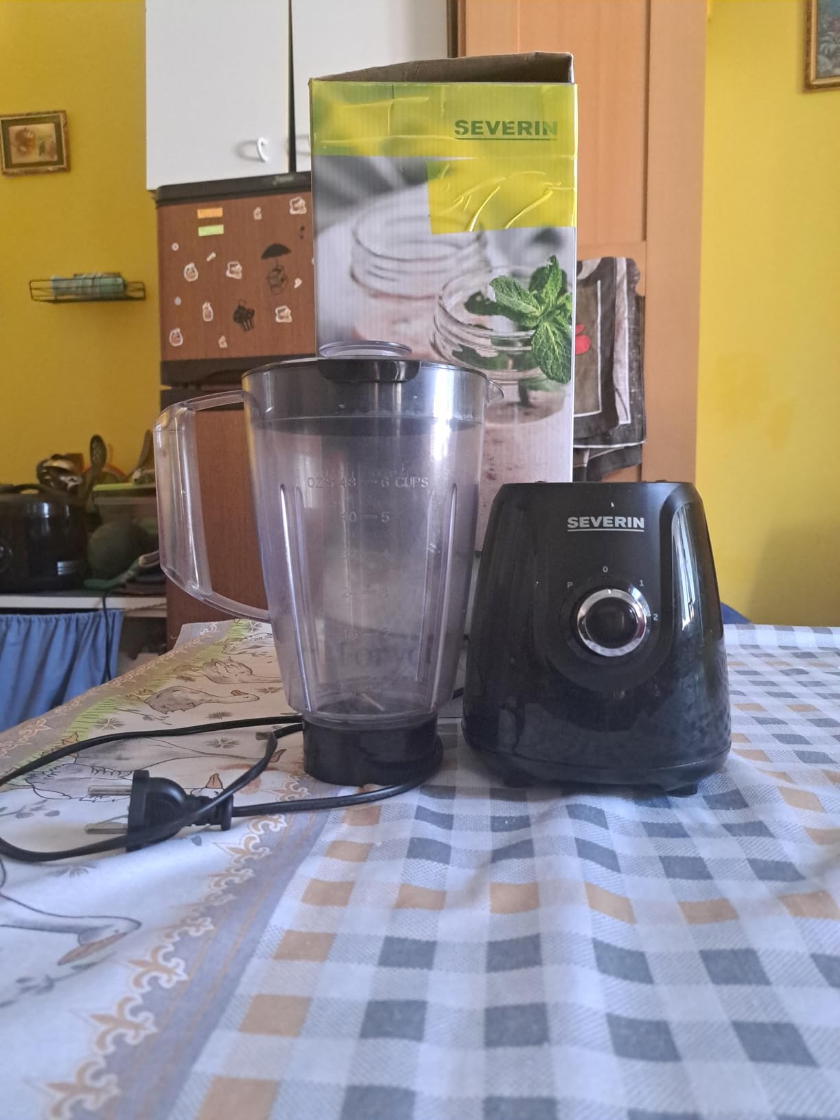 Severin SM 3707 frullatore nero 1,5L 600W tritan