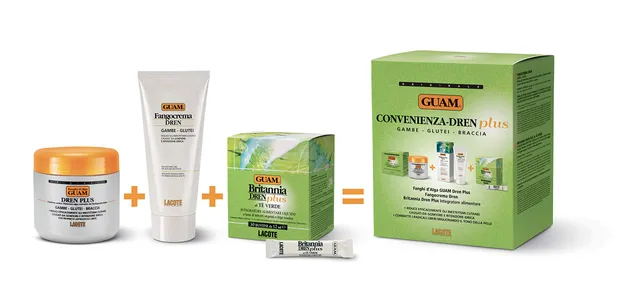 Guam Dren Plus Bundle Fango Drenante 1000 ml Ritenzione