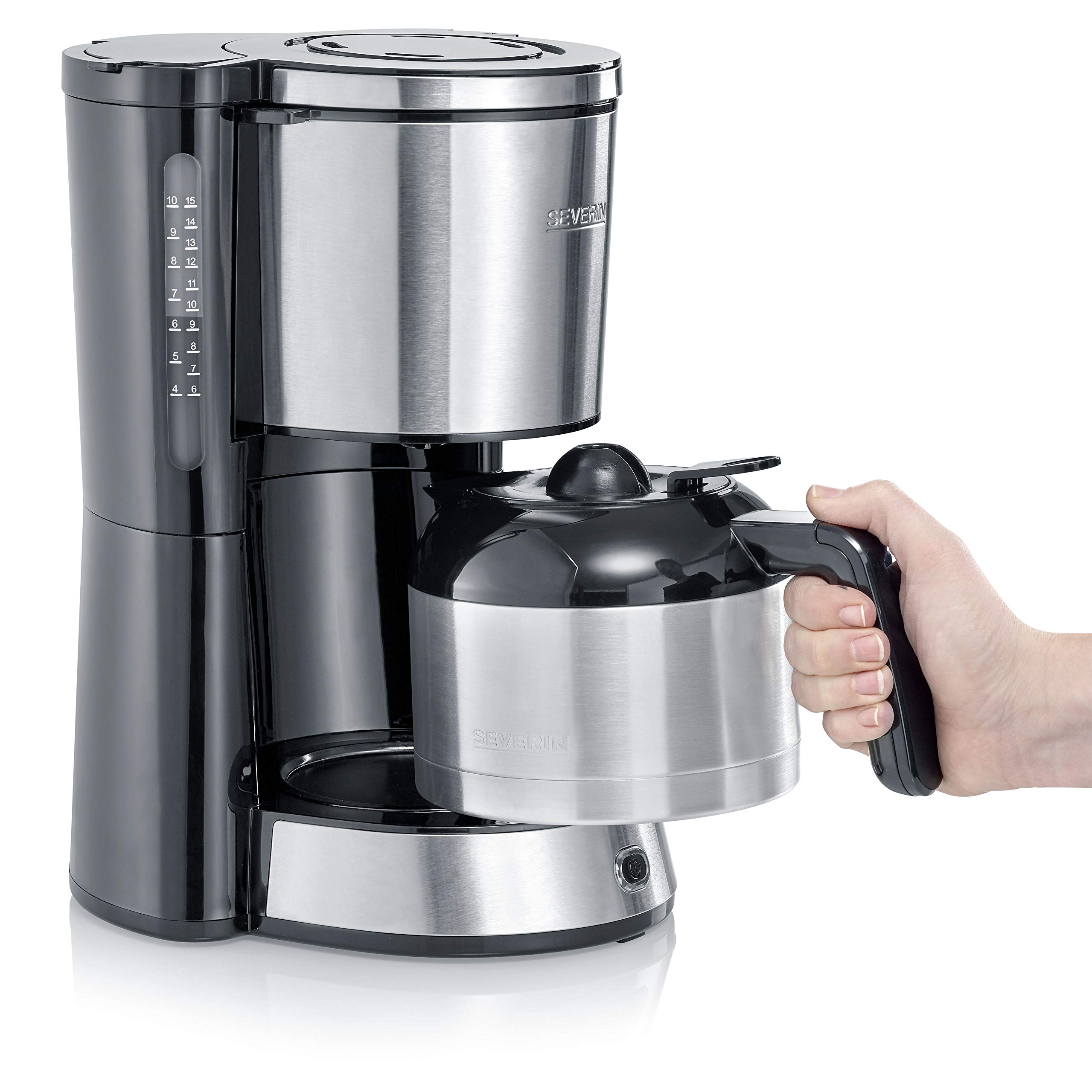 Severin KA 4847 Caffettiera Filtro 8 Tazze Thermos Inox