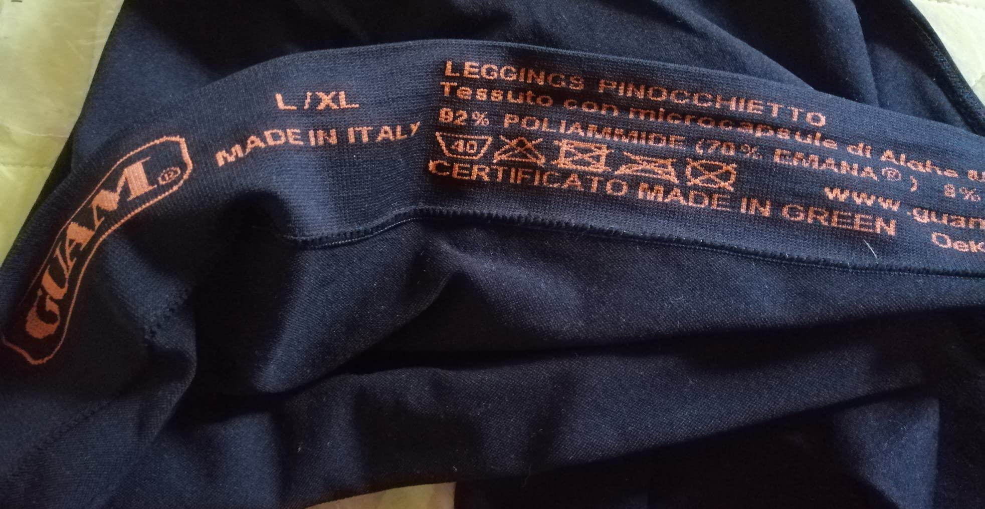 Guam Leggings Pinocchietto Alghe Nero 46 Anticellulite