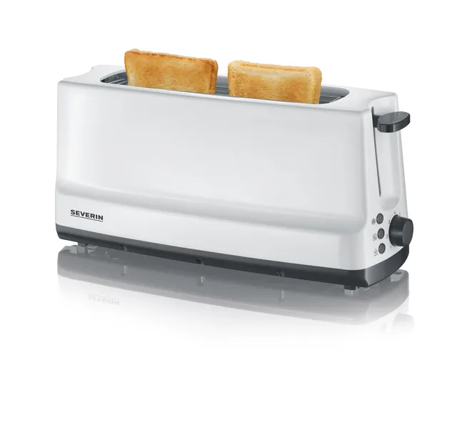 Severin AT 2232 tostapane 2 fette inox 800 W bianco