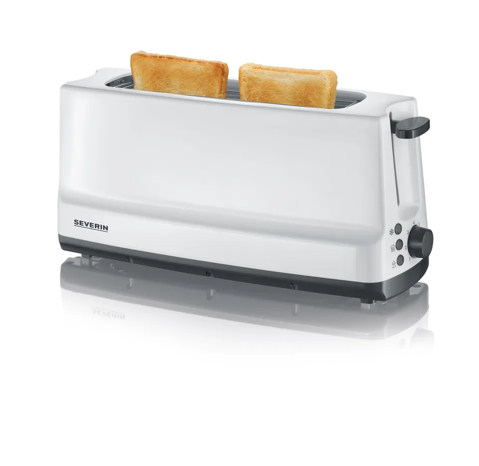 Severin AT 2232 tostapane 2 fette inox 800 W bianco