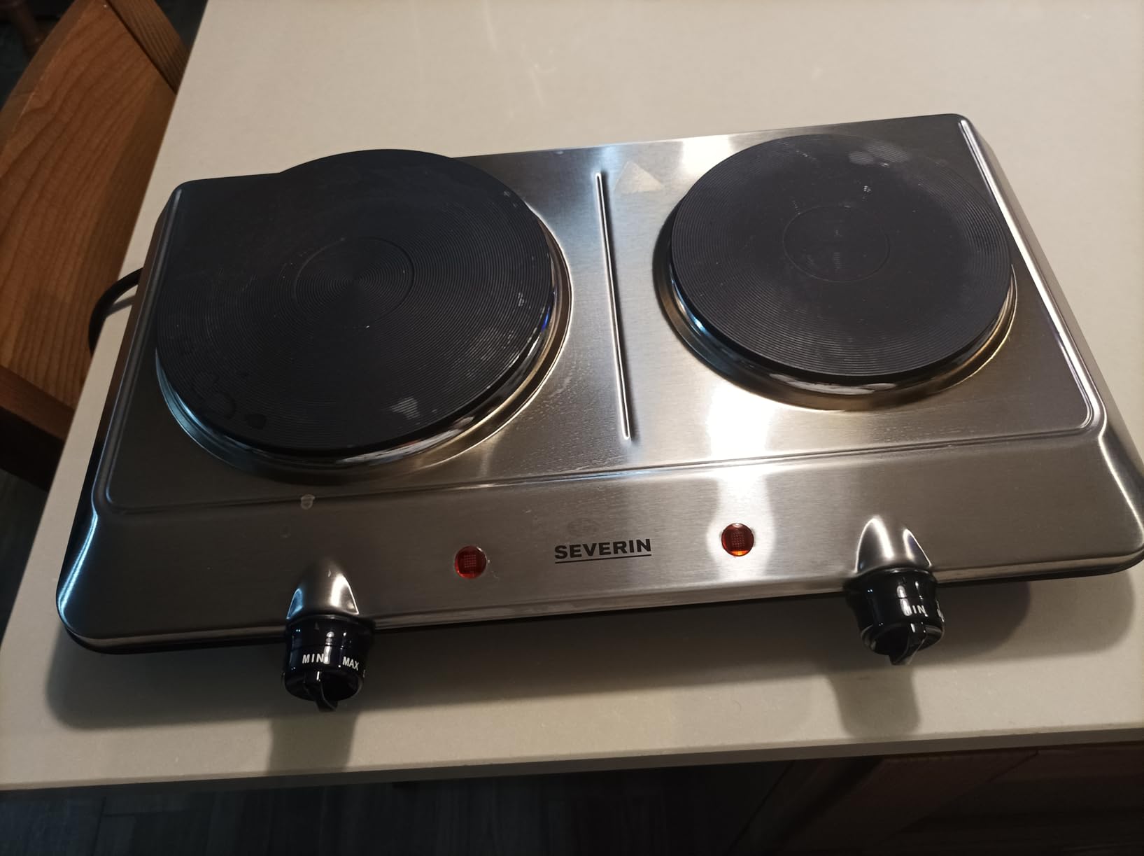 SEVERIN DK 1042 fornello doppio 2500W piastra bianca