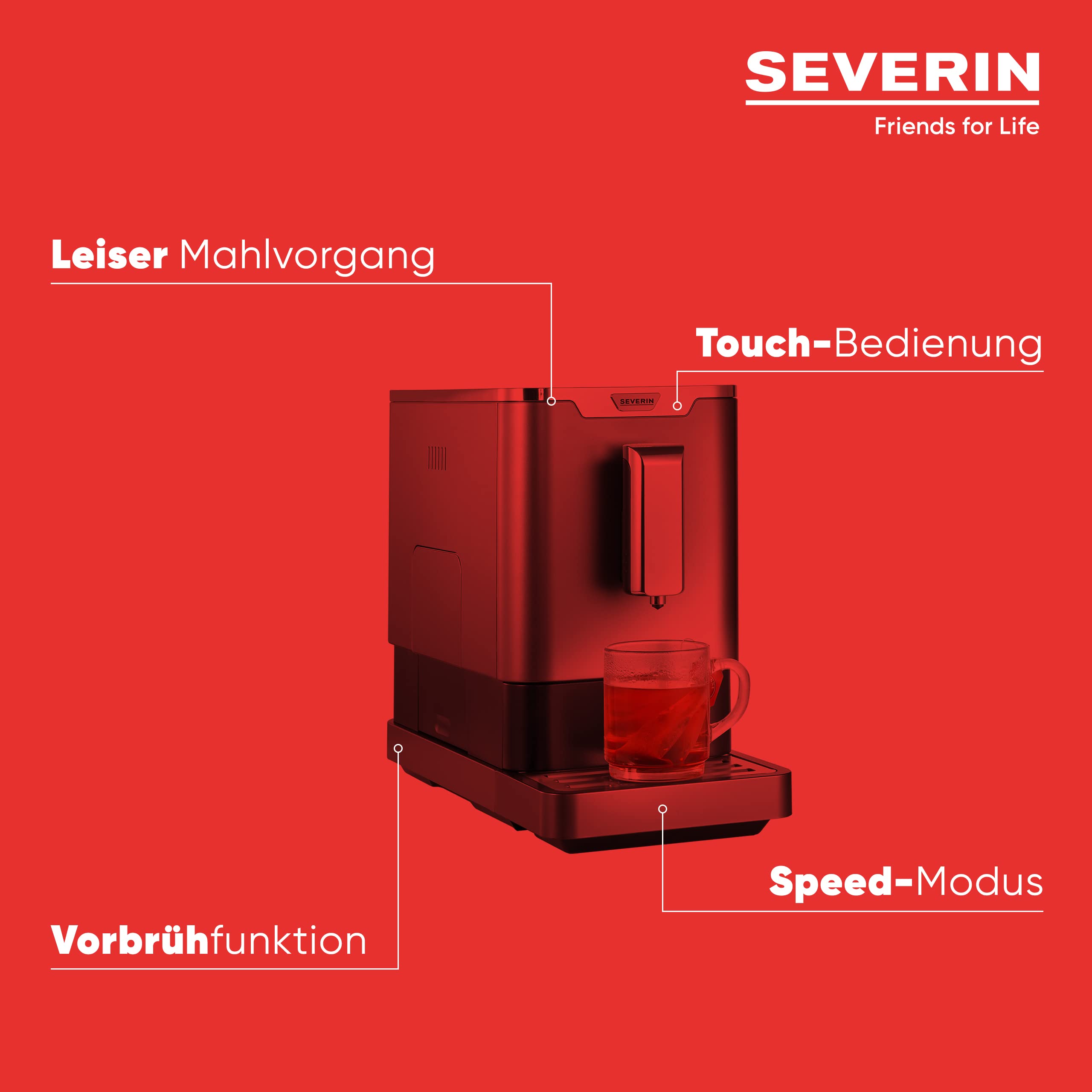 Severin Caffè e colazione KV 8090 macchina caffè automatica 19 bar