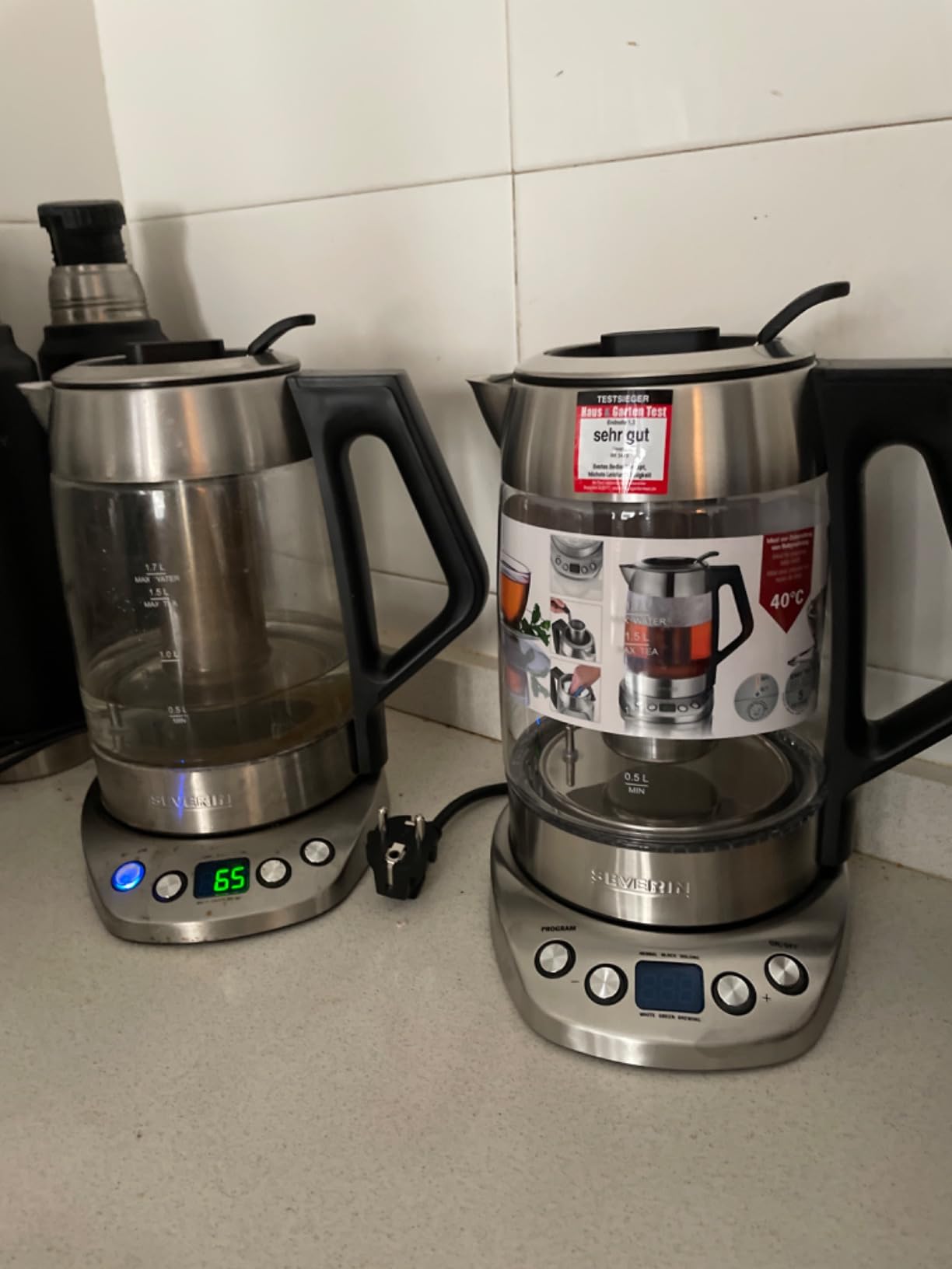 Severin WK 3479 Bollitore Vetro 1,7 L Temperatura