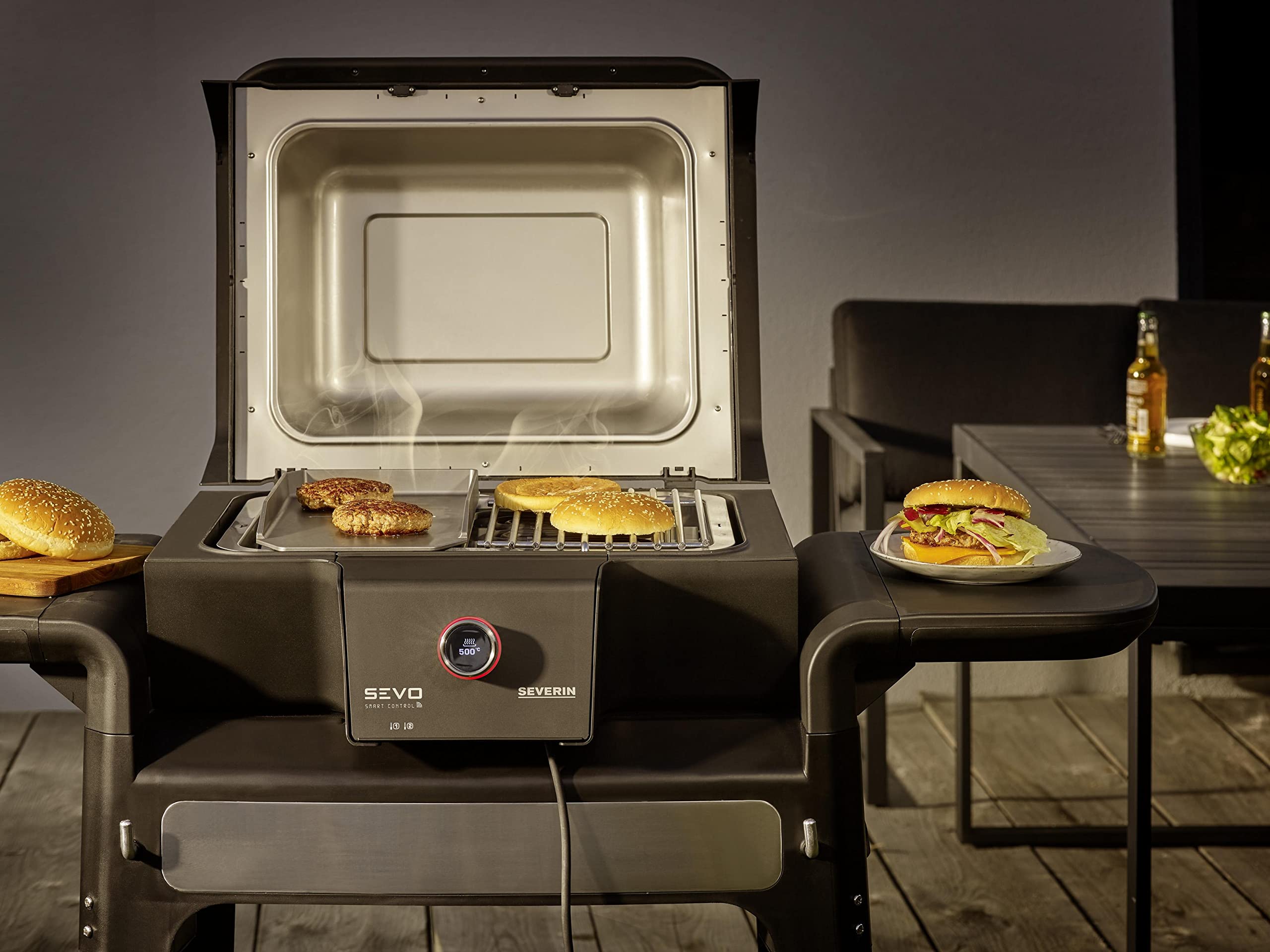 Severin Sevo Grigliate piastra grill 19 cm ghisa
