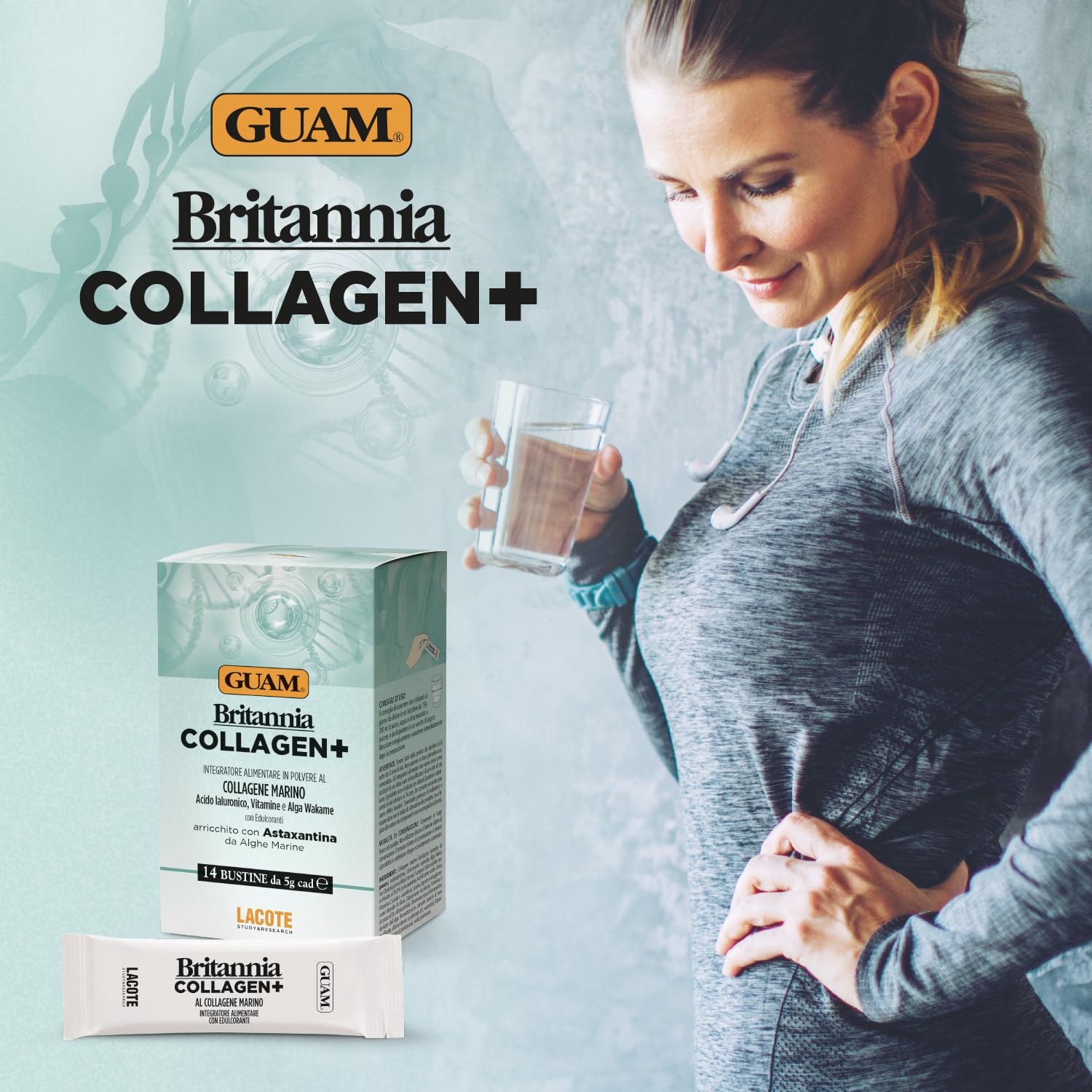 Guam Britannia Collagen+ Integratore 14 Bustine 5 g Marino