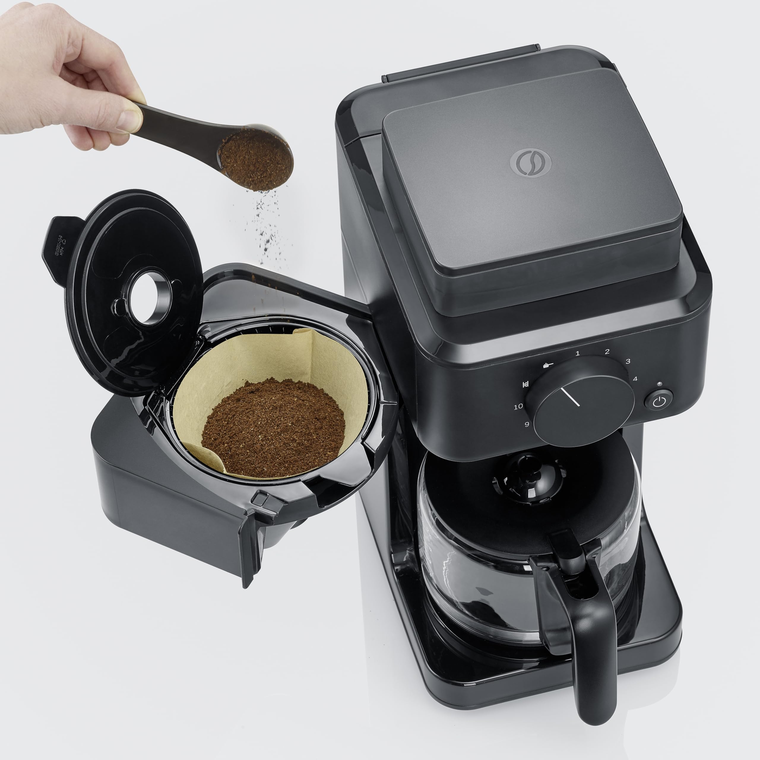 Severin KA 9215 macchina caffè con macinino 10 tazze timer