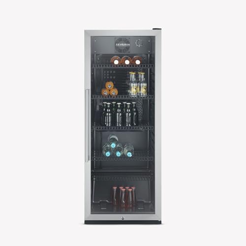 Severin FKS 8841 Frigo Bottiglie 237L Nero Vetro