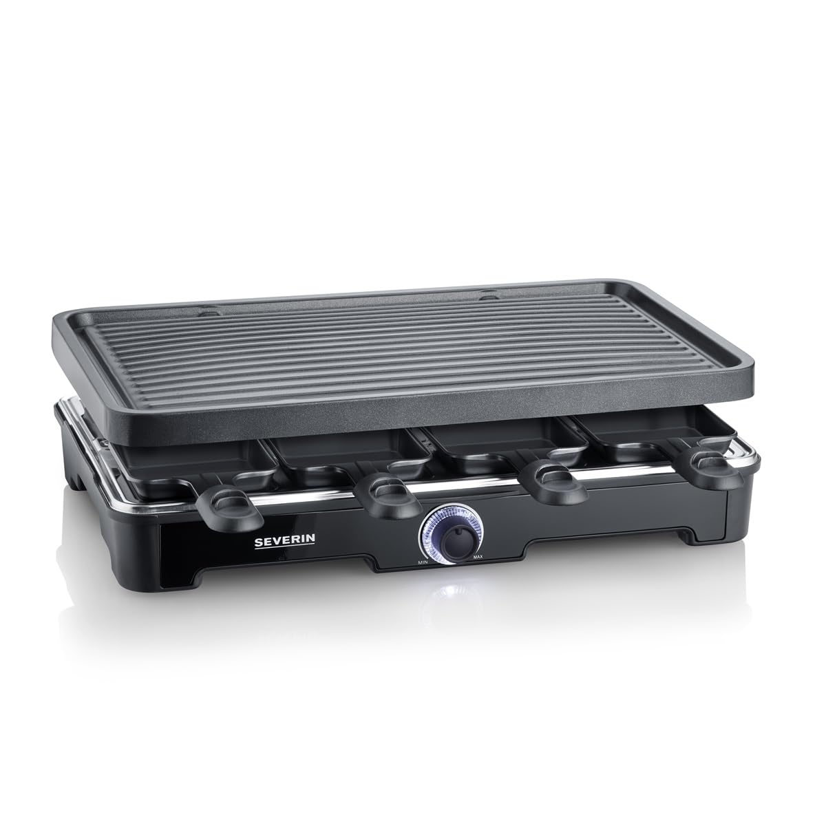 Severin Cibo divertente RG 9670 raclette grill 8 padelline nero