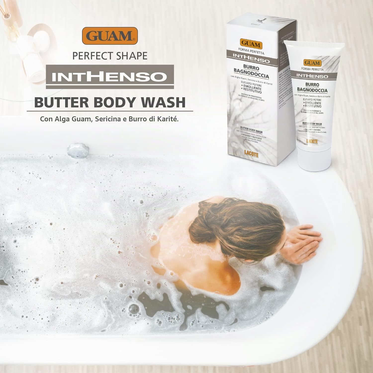 Guam Inthenso Burro Bagnodoccia 150 ml Karité Alghe