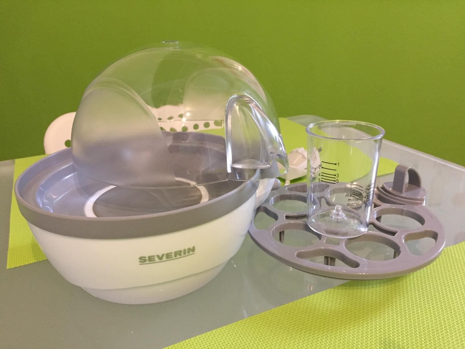 Severin EK 3051 cuociuova 6 uova bianco-grigio 400W