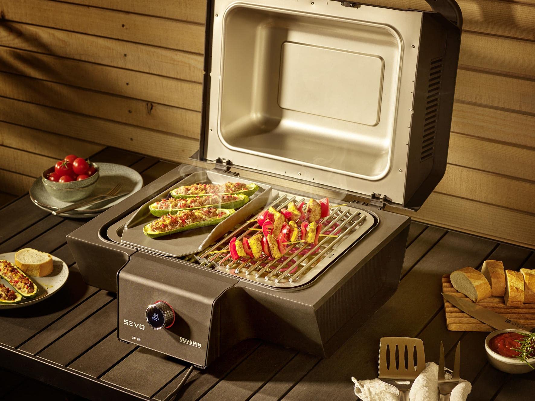 Severin Sevo Grigliate piastra grill 19 cm ghisa