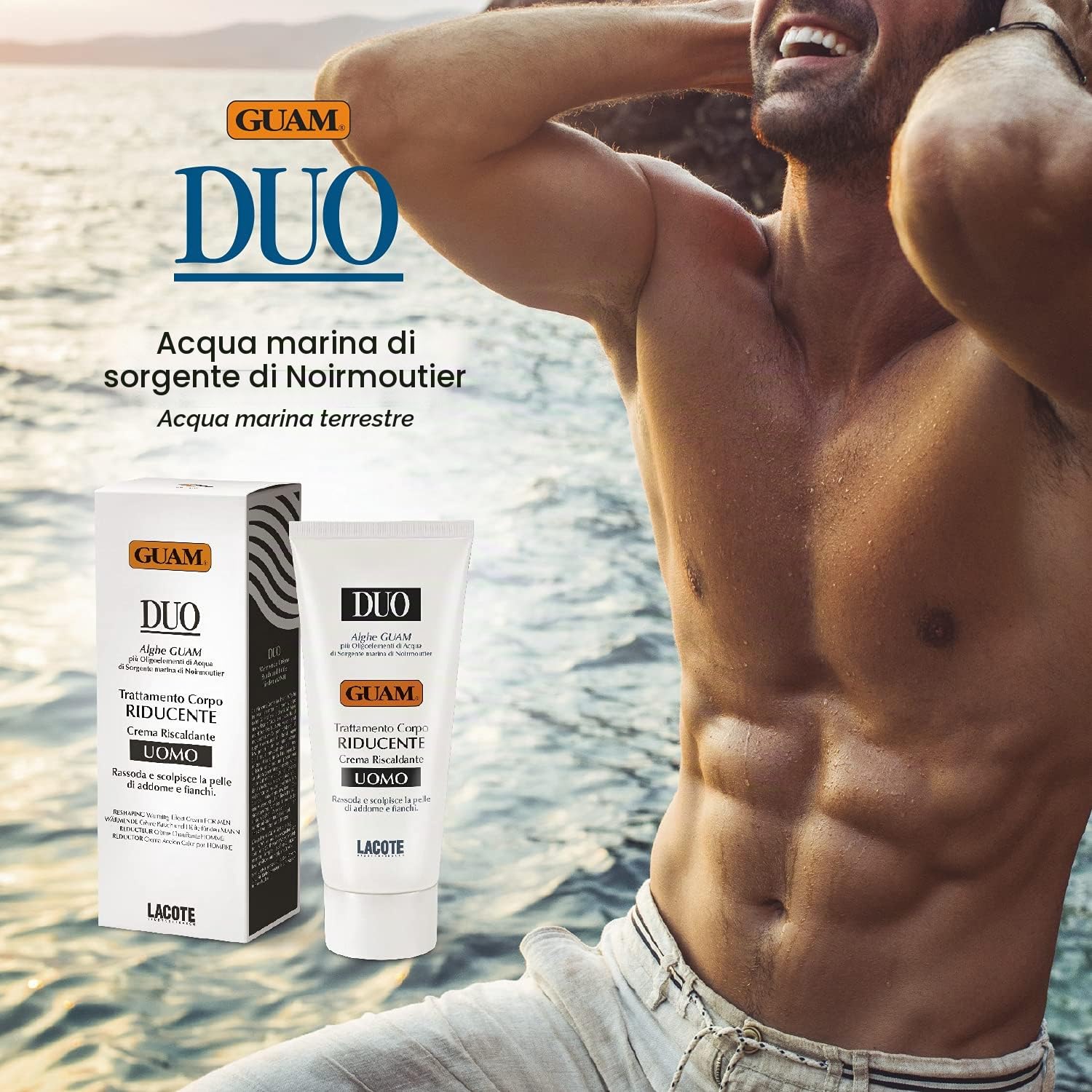 Guam Duo Crema Corpo Uomo Riducente 200 ml Addome