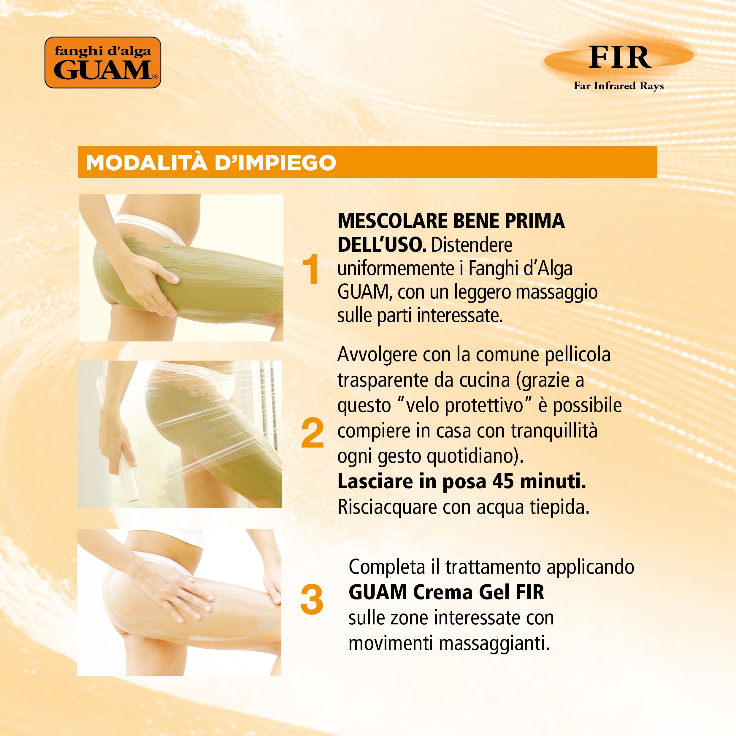 Guam FIR fango pancia e girovita 500 g tormalina