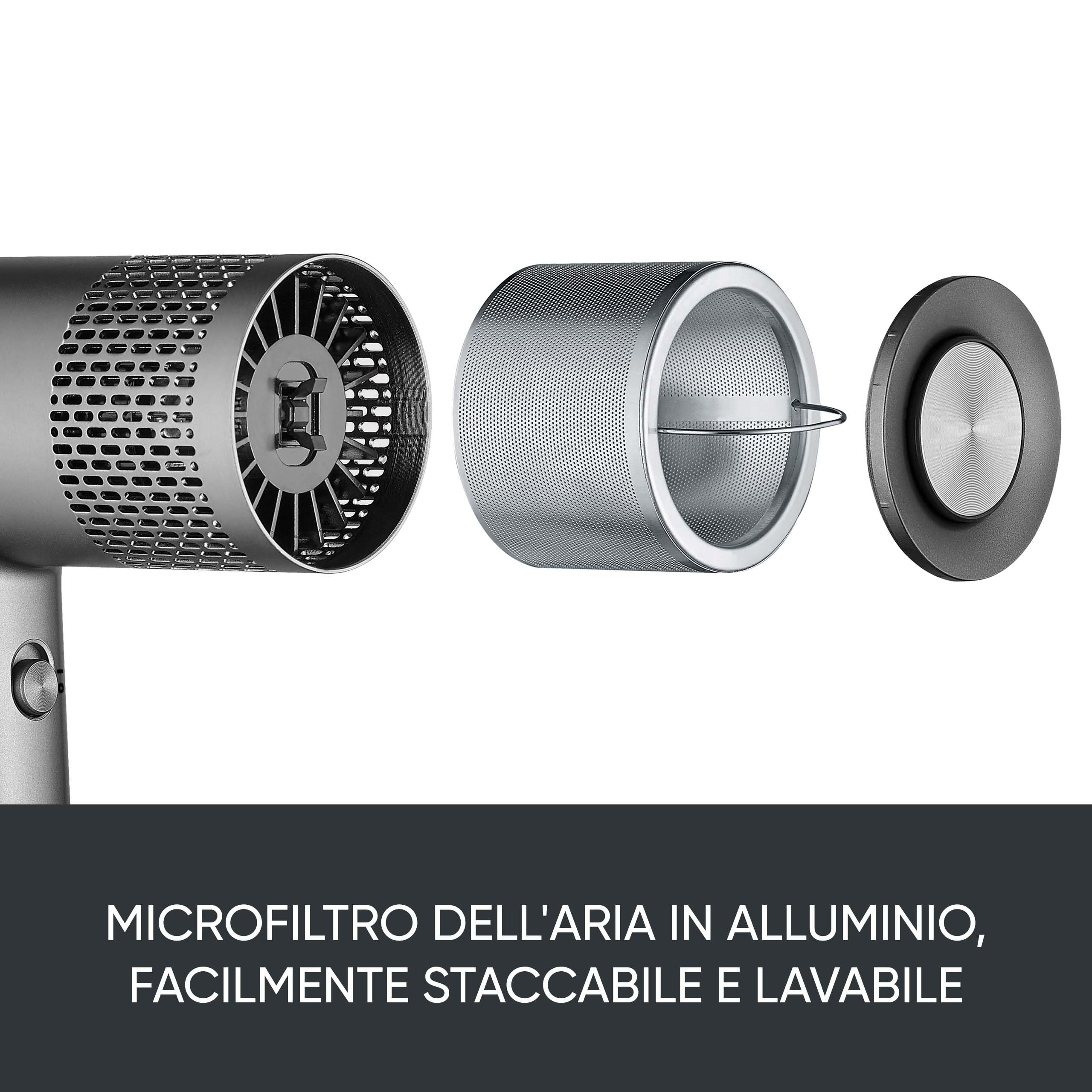 Severin HT 0171 Asciugacapelli Ionico 2000W Antracite