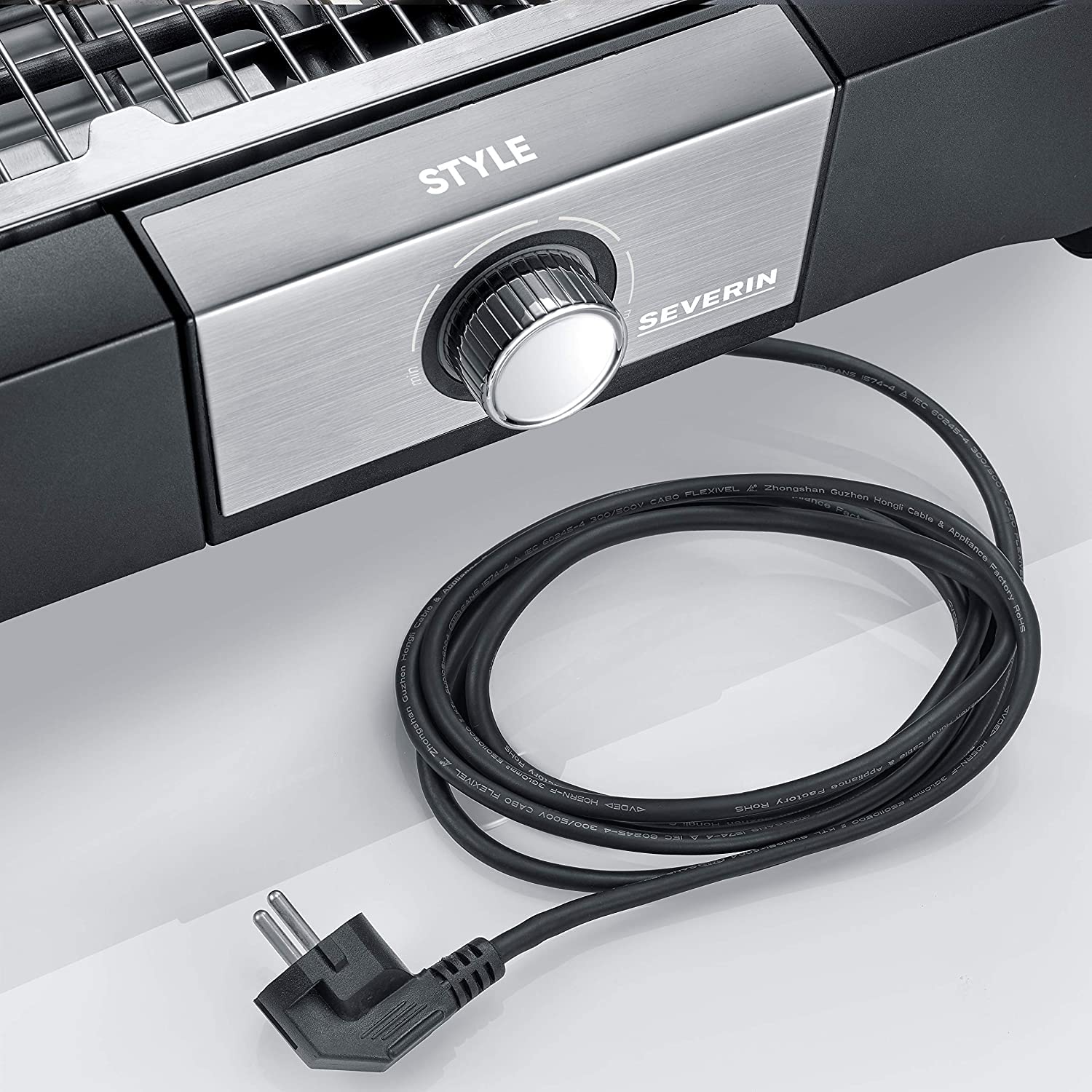 Severin PG 8116 Barbecue Elettrico con Stand Nero 2500 W