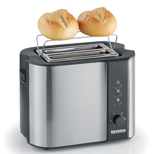 Severin AT 2589 Tostapane 800 W Argento Acciaio Inox