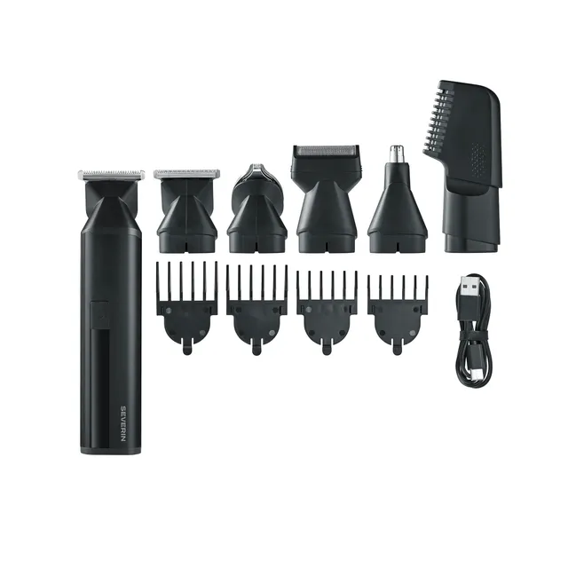Severin HS 0710 Tagliacapelli Uomo 6 in 1 Nero 90 Min
