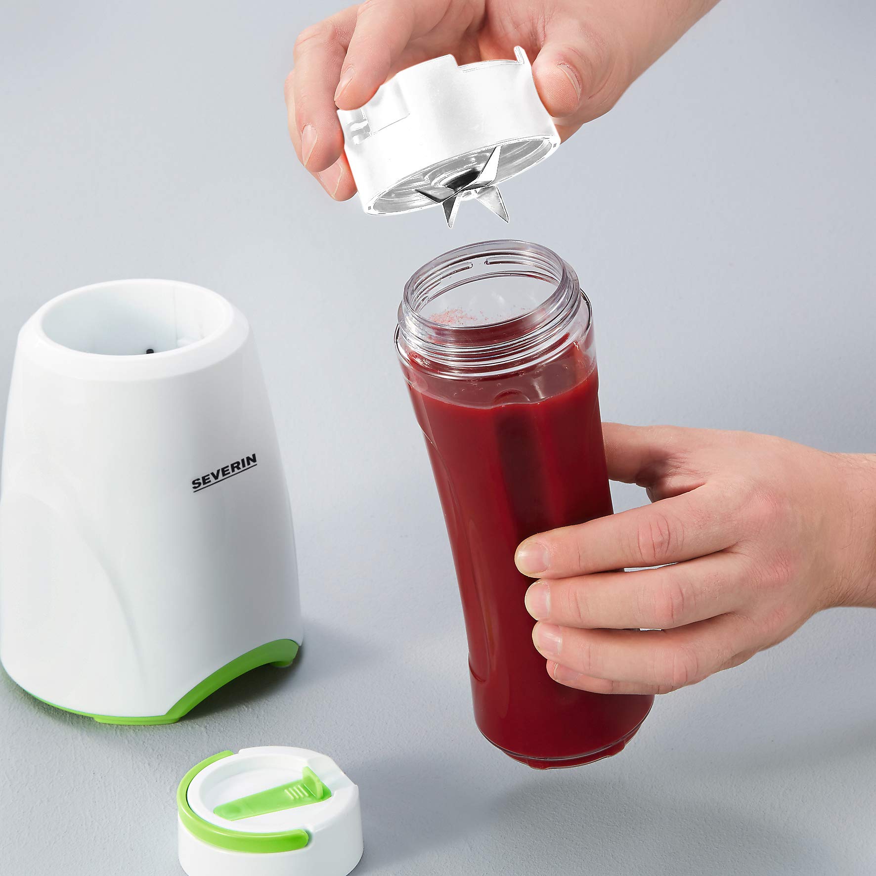 Severin SM 3735 Frullatore Smoothie 600ml Bianco/Verde