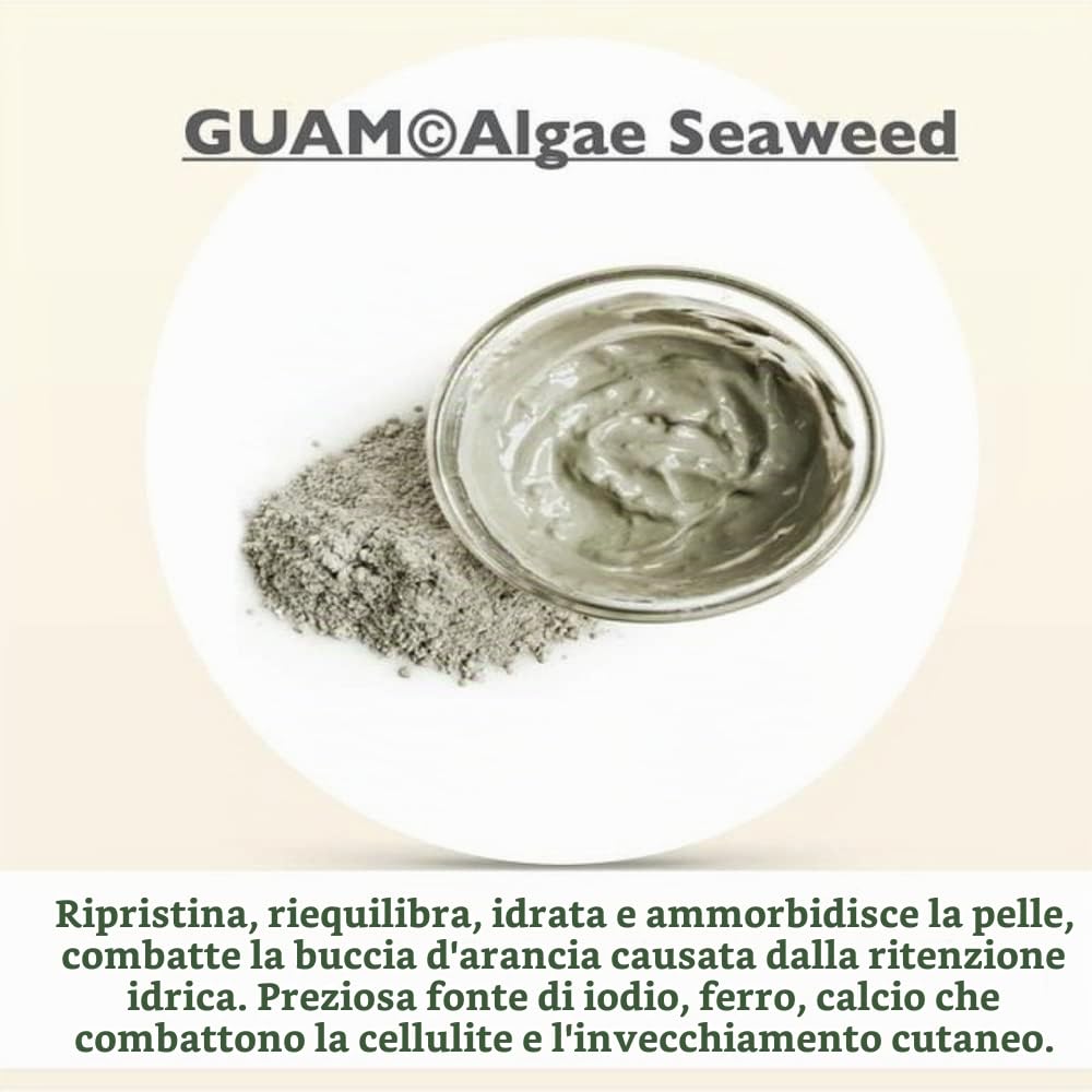 Guam Tourmaline F.I.R. Fanghi d'Alga fango 500 gr anticellulite