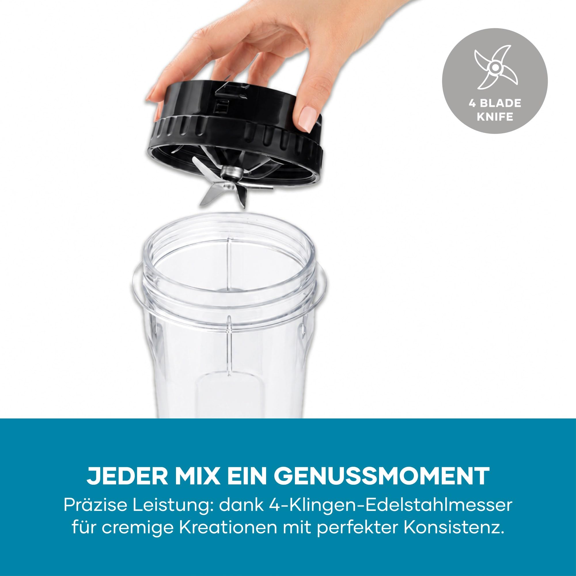 Severin SM 3724 frullatore vetro 1,5L 600W pulse