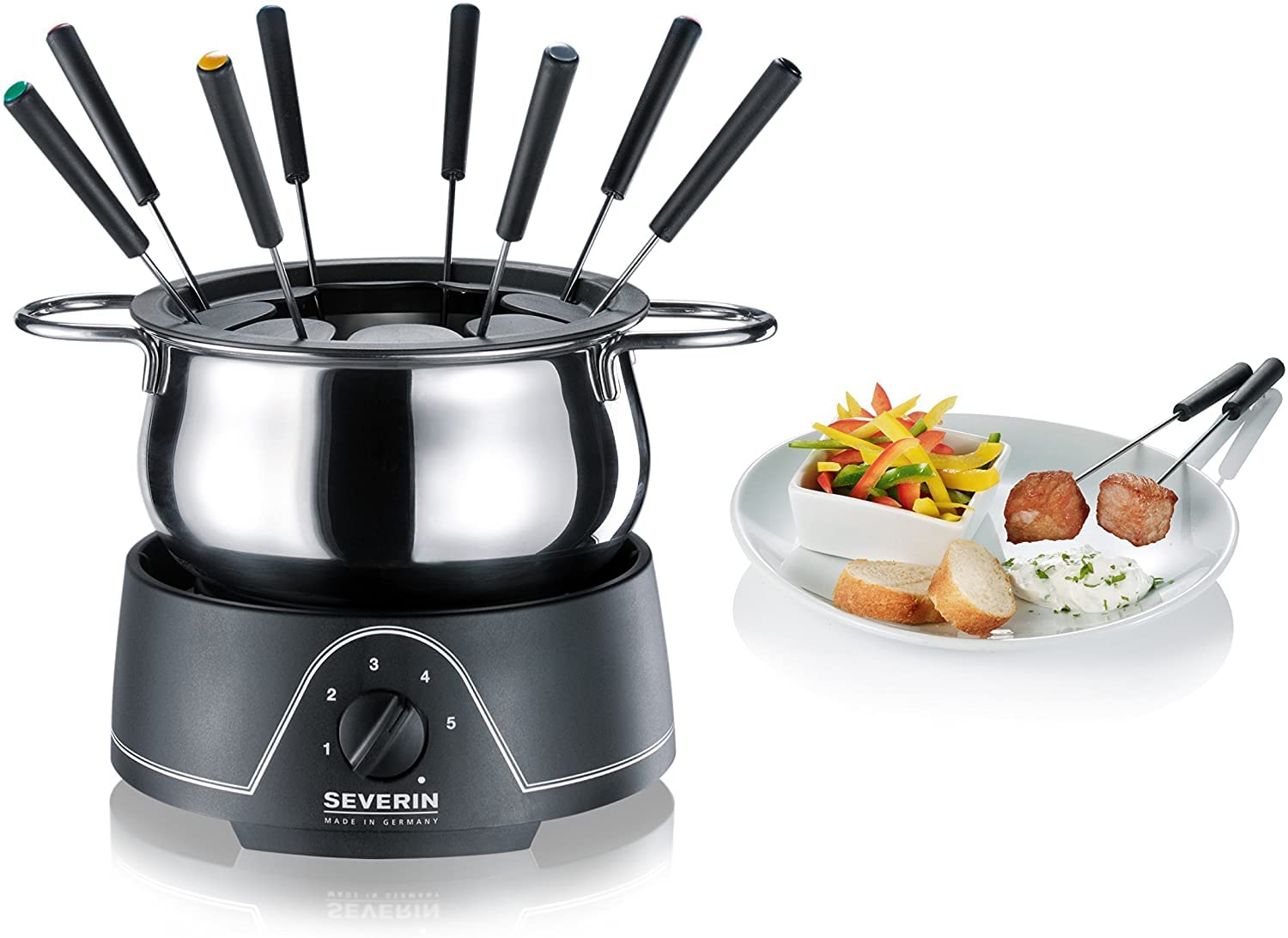Severin SEV2400 fonduta elettrica inox 8 forchette