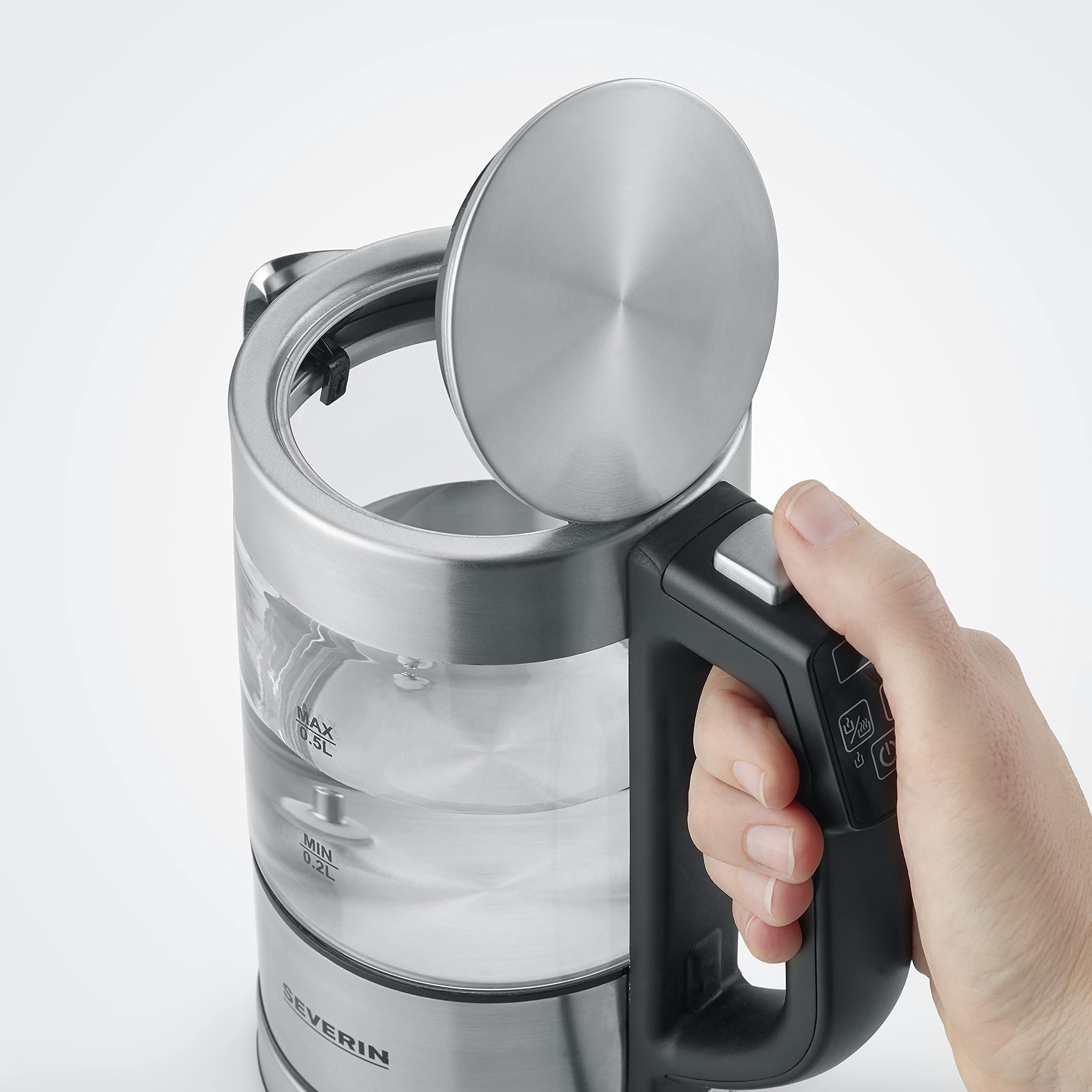 Severin WK 3458 Bollitore Vetro 0,5 L Temperatura Regolabile