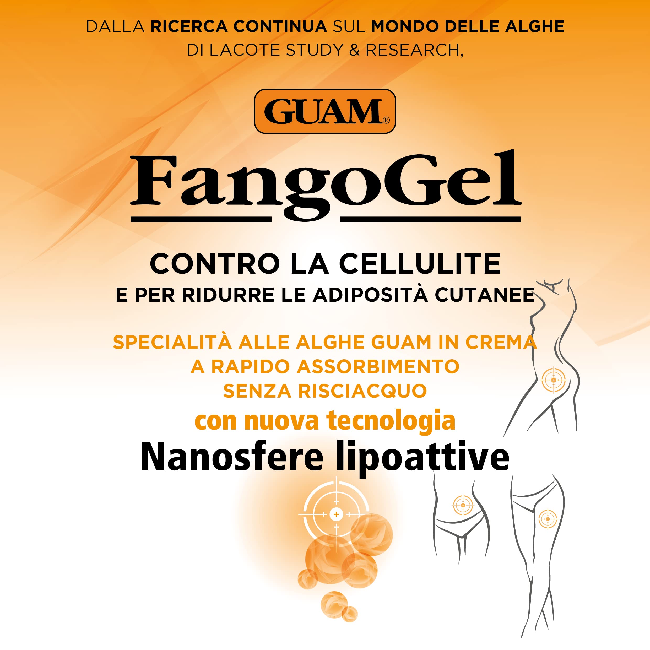 Guam FangoGel Gel Cellulite Senza Risciacquo Nanosfere