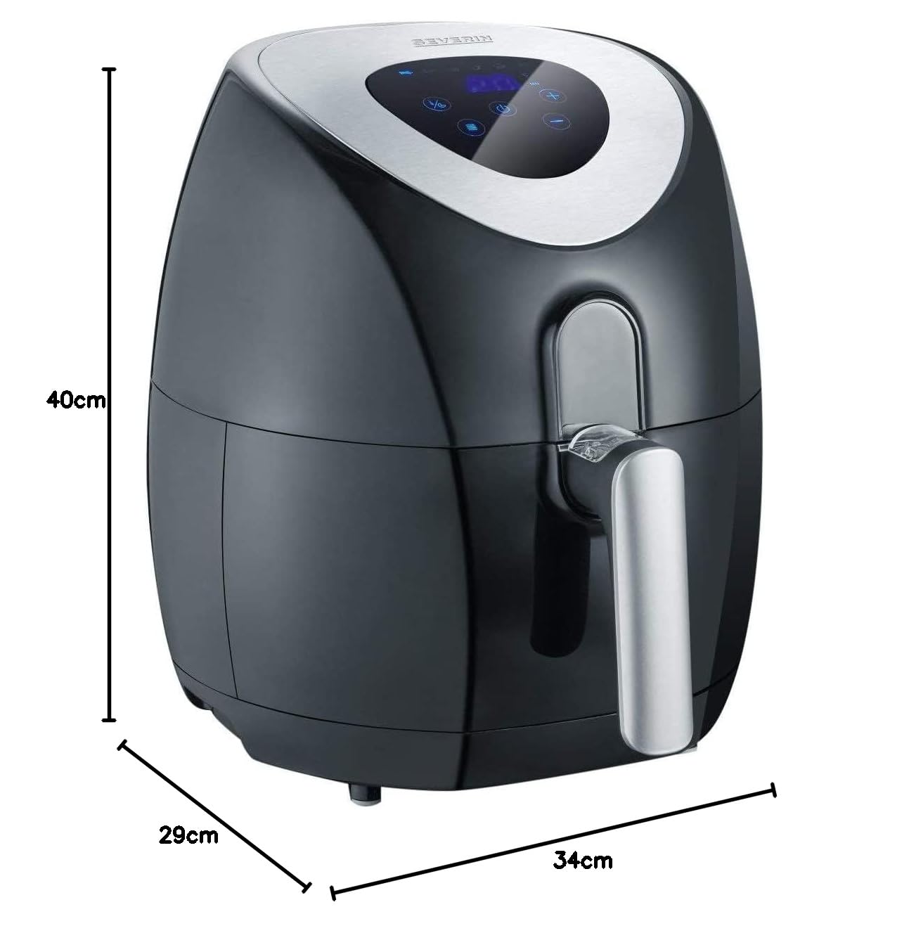Severin FR 2430 Friggitrice ad Aria 3.2L Nera 1500W