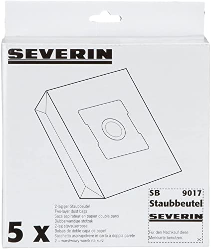 Severin SB 9017 Sacchetti Aspirapolvere 5 pezzi + filtro